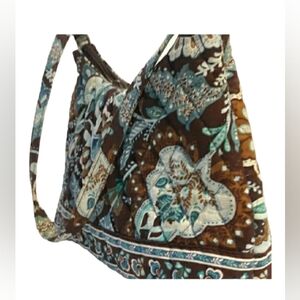 Womens vera Bradley brown blue white small/Medium purse Ladies Handbag